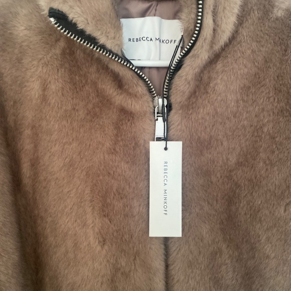 Rebecca Minkoff Cropped Faux Fur Coat - Picture 7 of 8